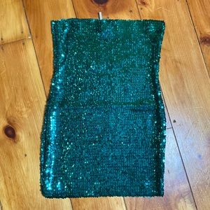 Juju & B Green Sequin Bodycon.